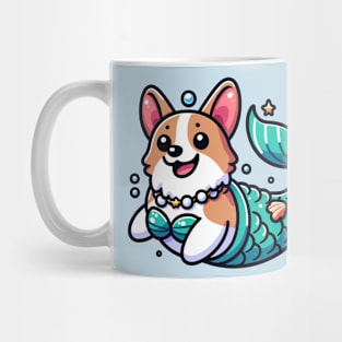 mermaid corgi Mug